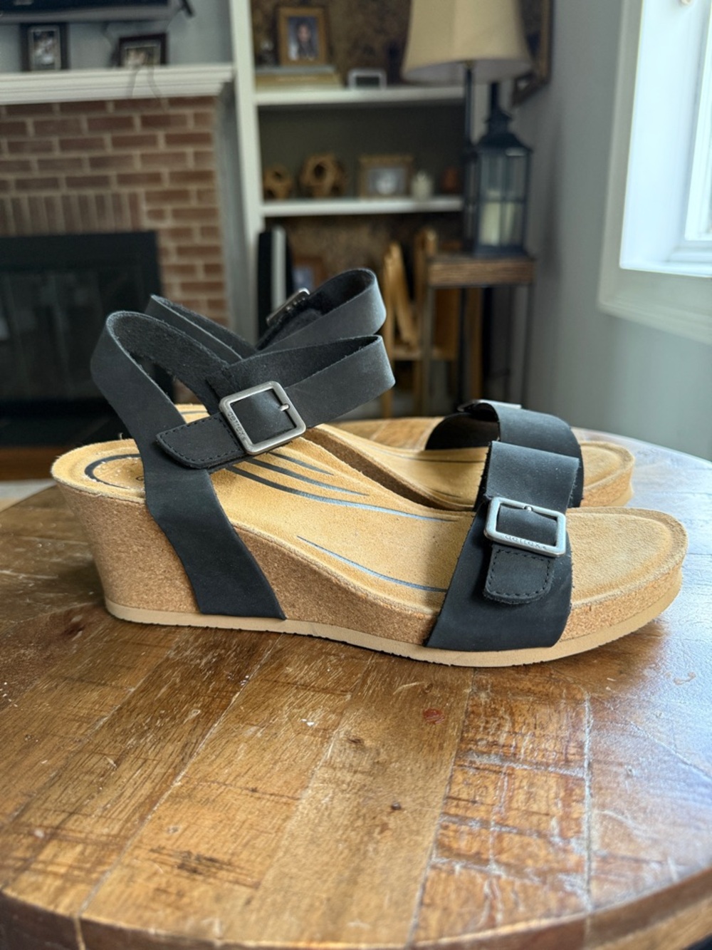 Aetrex Alexa Quarter Strap Wedge Sandals 40/9.5 - Picture 6 of 11